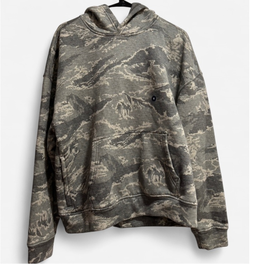 Hollister Gray Camouflage Hoodie Medium 🔥